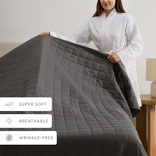 Casual Comfort Premium Ultra Soft Square Pattern Quilted Coverlet Set