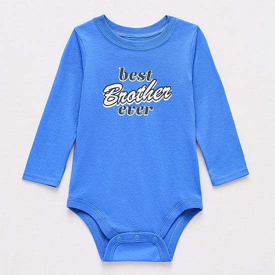 Okie Dokie Baby Boys Crew Neck Long Sleeve Bodysuit