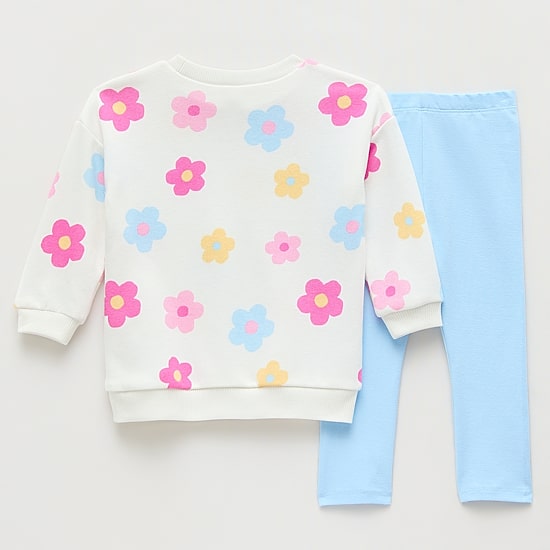 Okie Dokie Baby Girls French Terry 2-pc. Legging Set