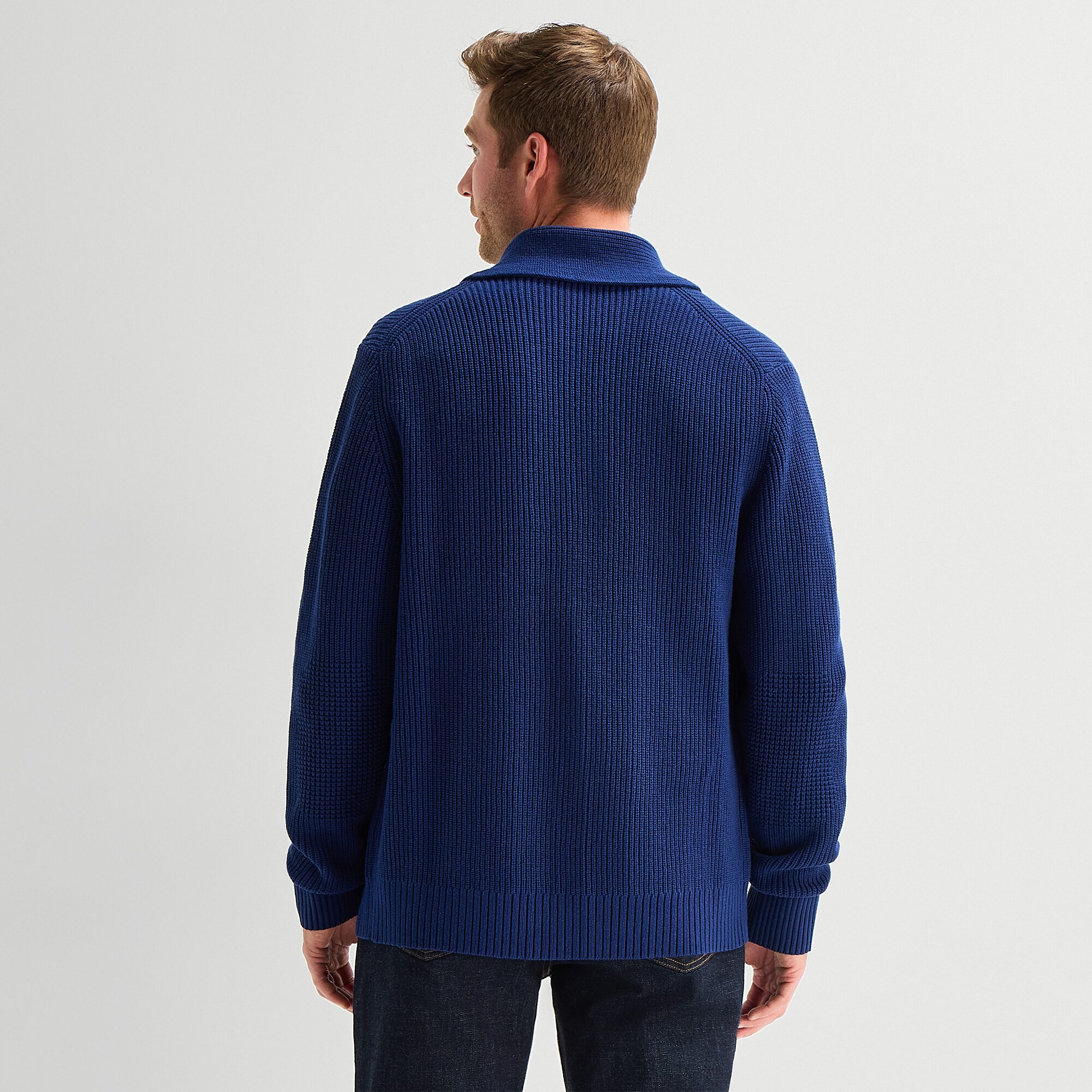 St. John's Bay Shawl Collar Mens Long Sleeve Button Cardigan