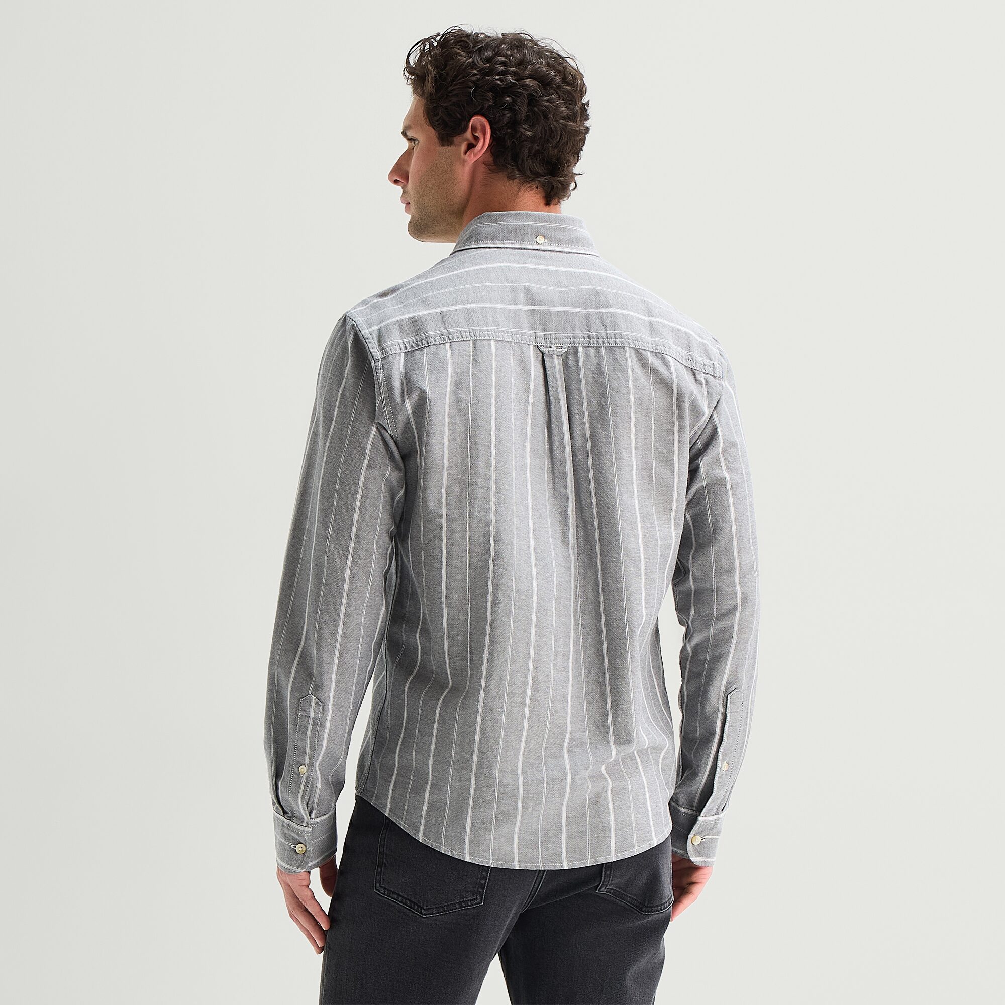mutual weave Mens Long Sleeve Regular Fit Button-Down Shirt