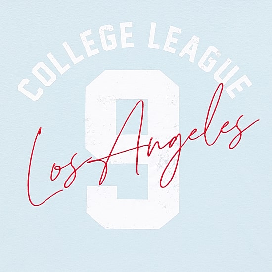 New World College League Womens Juniors Crew Neck Long Sleeve Sweatshirt