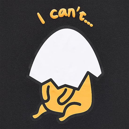 Gudetama Boyfriend Tee Womens Juniors Crew Neck Short Sleeve Loose Fit Graphic T-Shirt