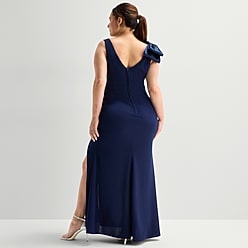 jc penney formal dress 1979 Gown With Pleats Jcpenney Store Plus Size Formal