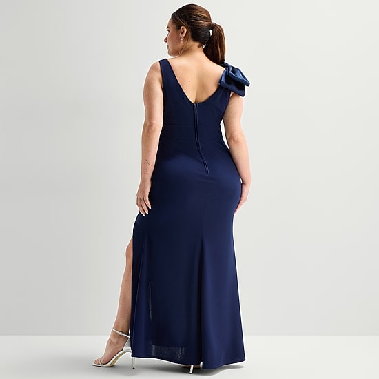 jcpenney navy blue formal dress Premier Amour Women's Plus V Neck Sleeveless Evening Gown | | Plus 20w | Dresses Evening Gowns Color:Sage Green 63 Inches wing tips shoes Spontaneous Sunsets: Channeling the