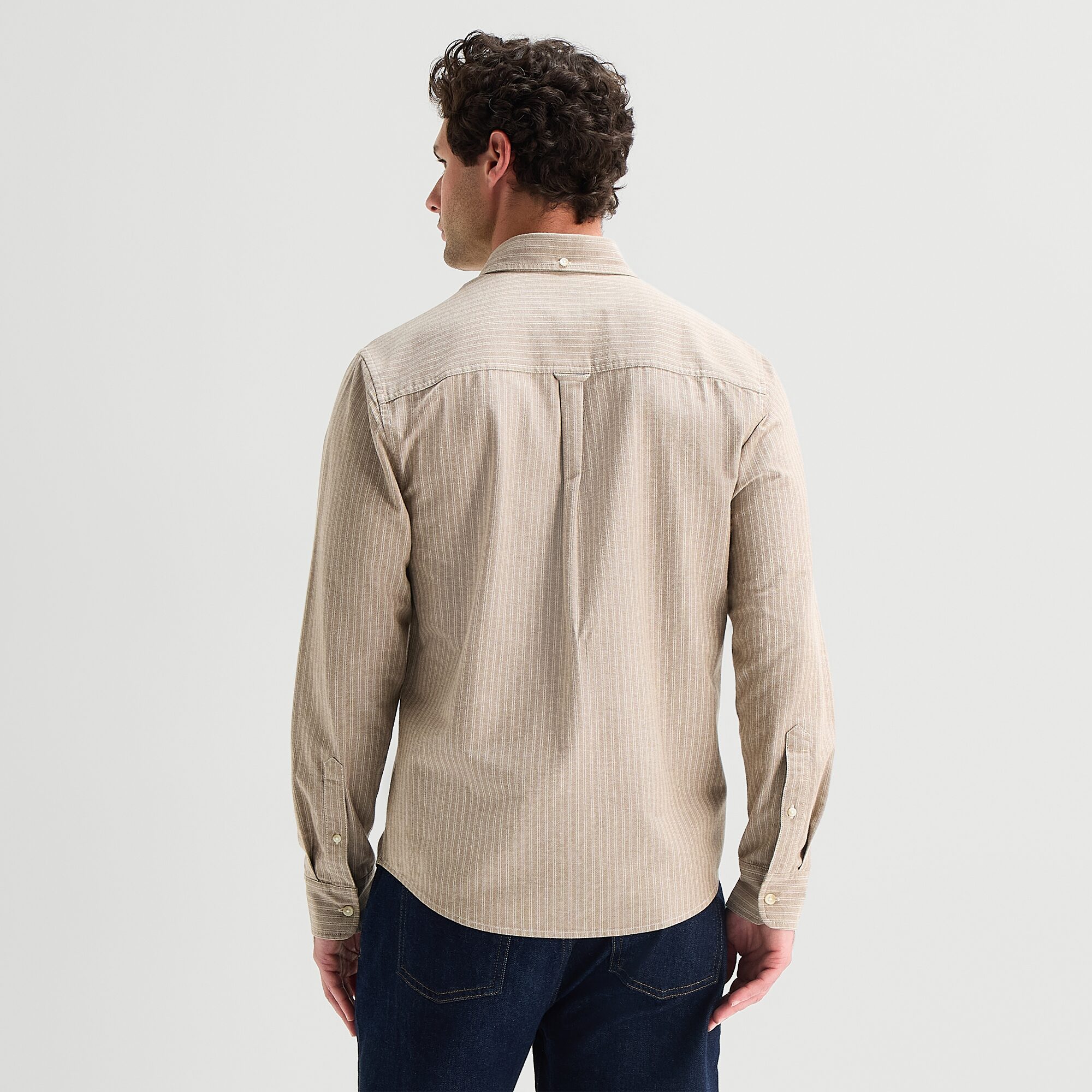 mutual weave Mens Long Sleeve Regular Fit Button-Down Shirt