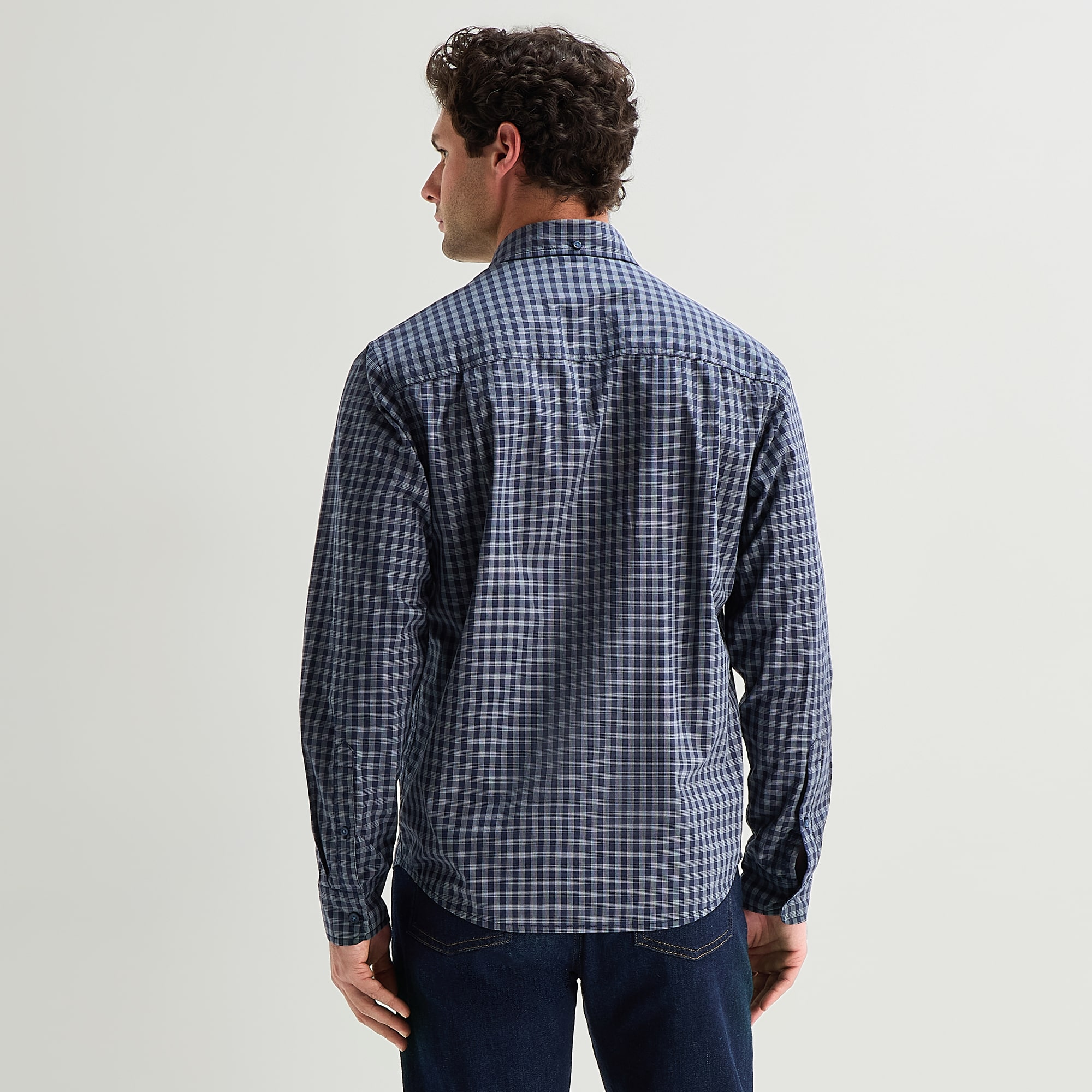 mutual weave Mens Long Sleeve Regular Fit Button-Down Shirt
