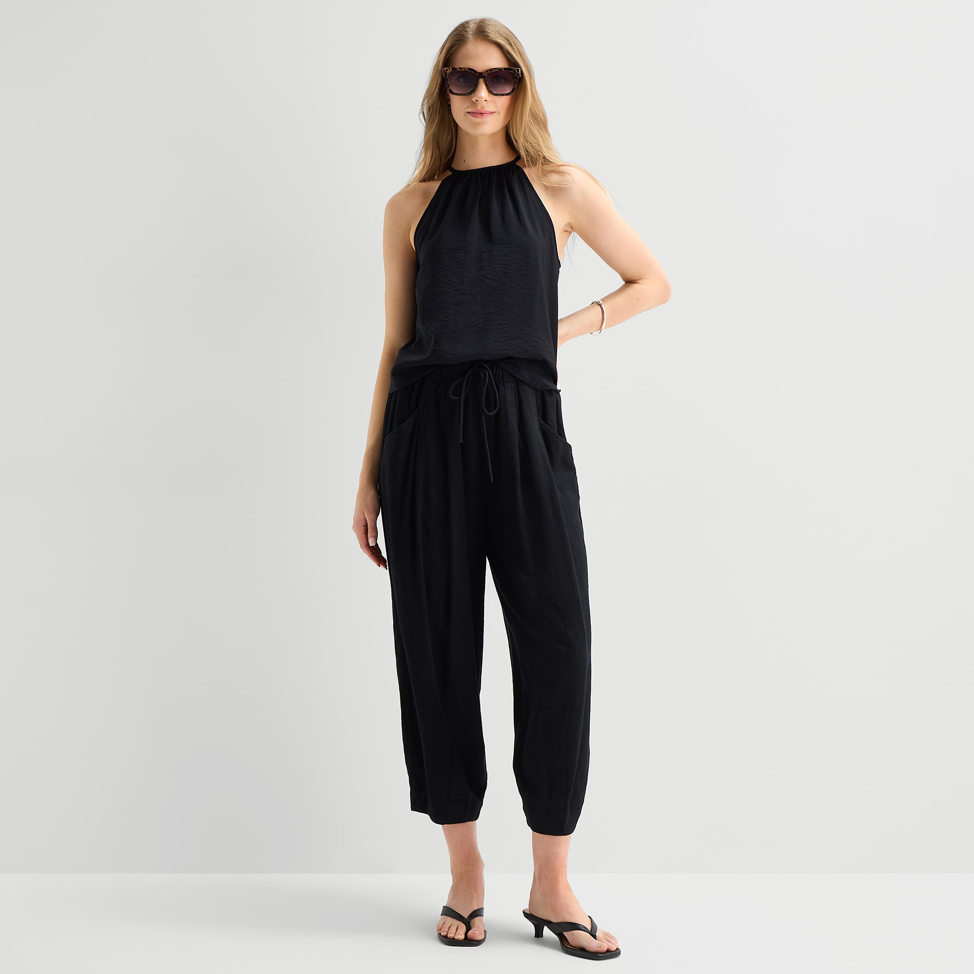 a.n.a Womens Halter Neck Sleeveless Tank Top