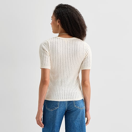 A.N.A Womens V Neck Tie Rib Knit Sweater Vest