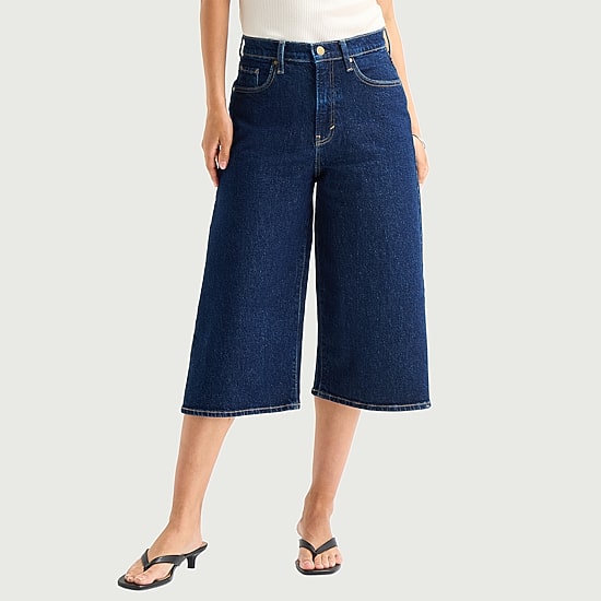 a.n.a Womens Denim Culotte Jean