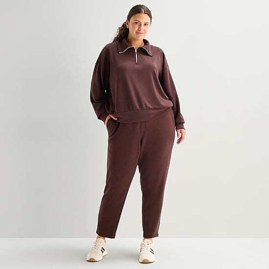 Stylus Womens Plus Long Sleeve Sweatshirt