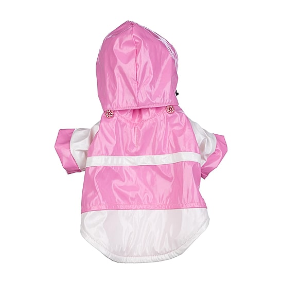 The Pet Life Baby Blue Pvc Waterproof Adjustable Pet Raincoat
