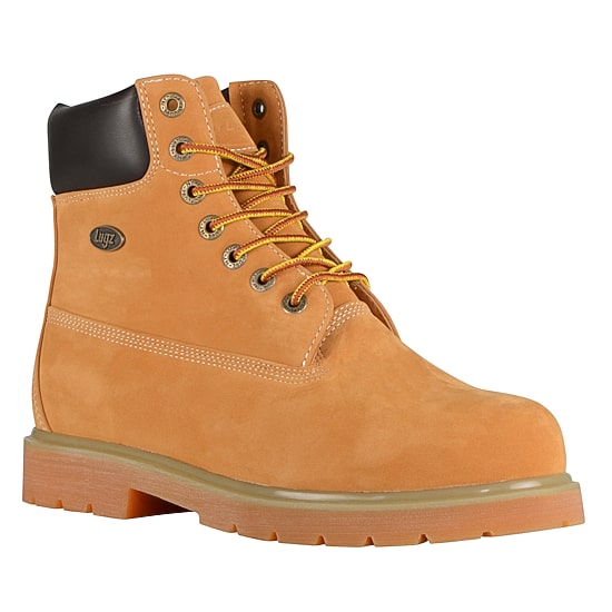 Lugz Mens Drifter 6 Steel Toe Water Resistant Slip Resistant Flat Heel Work Boots