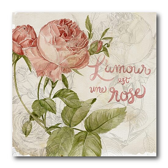 Courtside Market Rose Romance Canvas Art