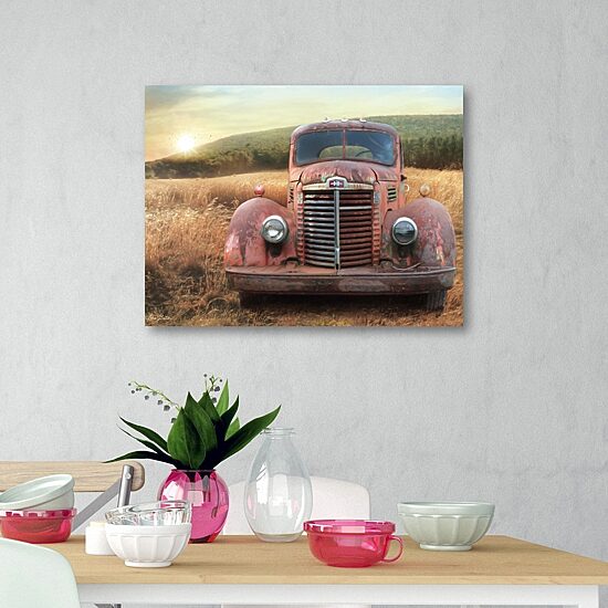 Courtside Market Old Truck Canvas Art