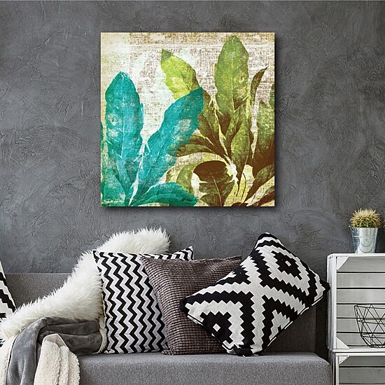 Courtside Market Tropical Leaves Canvas Art