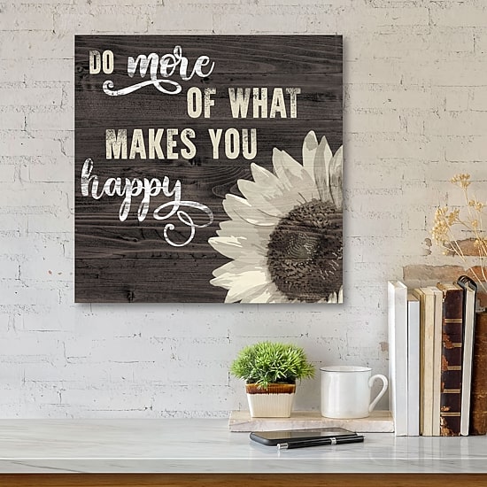 Courtside Market What Makes You Happy Canvas Art