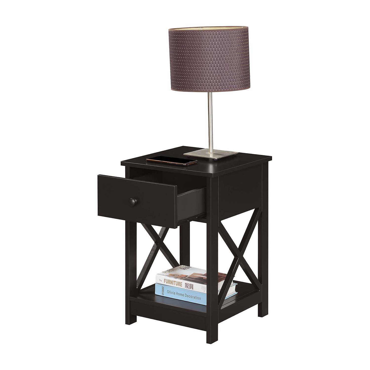 Oxford 1-Drawer Storage End Table