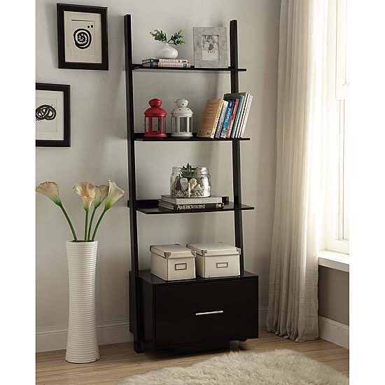 Convenience Concepts American Office And Library Collection 4-Shelf Bookcase