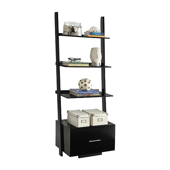 Convenience Concepts American Office And Library Collection 4-Shelf Bookcase