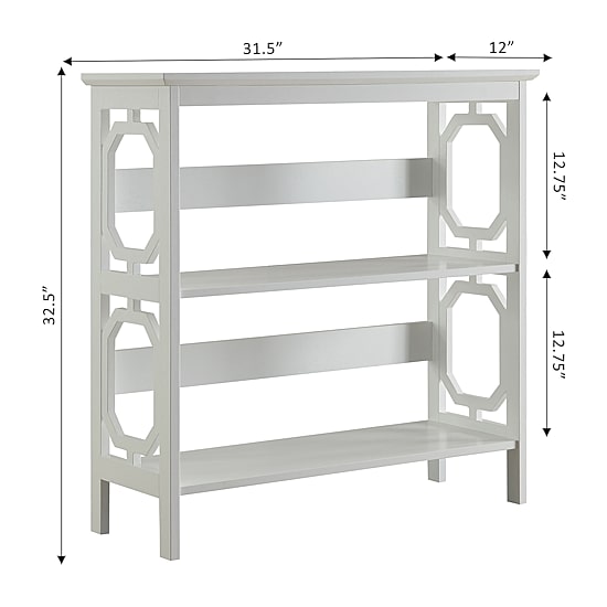 Convenience Concepts Omega Office + Library Collection 3-Shelf Bookcase