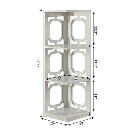 Convenience Concepts Omega Office + Library Collection 3-Shelf Bookcase
