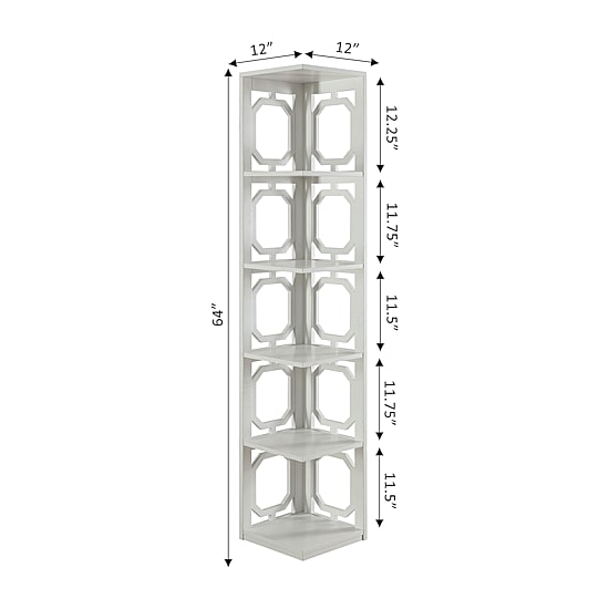 Convenience Concepts Omega Office And Library Collection 5-Shelf Bookcase