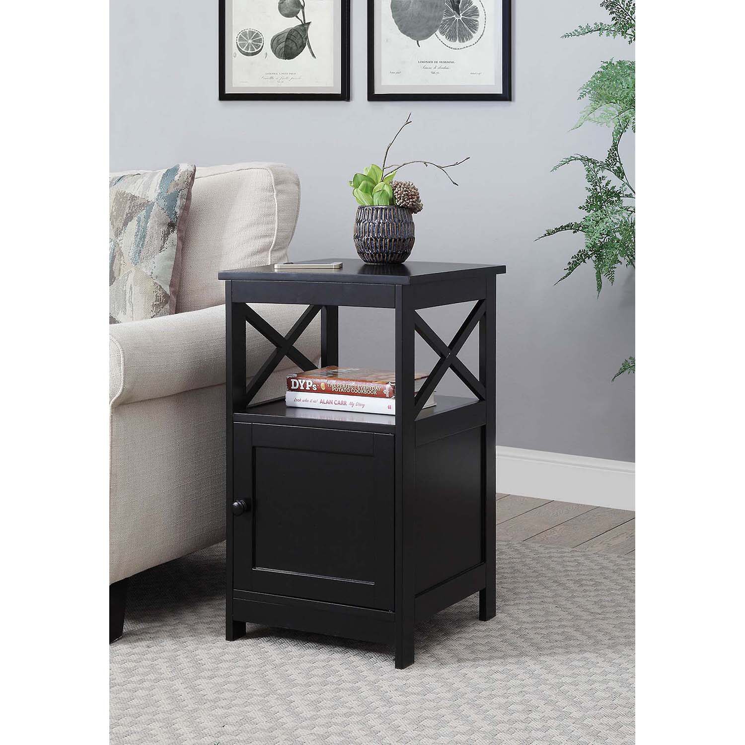 Convenience Concepts Oxford Living Room Collection Storage Console Table