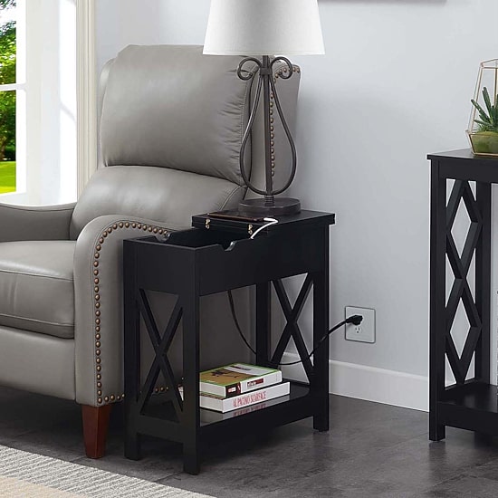 Convenience Concepts Oxford Living Room Collection Storage Console Table