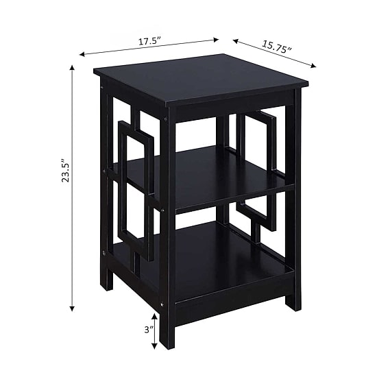 Convenience Concepts Town Square Living Room Collection Storage Console Table