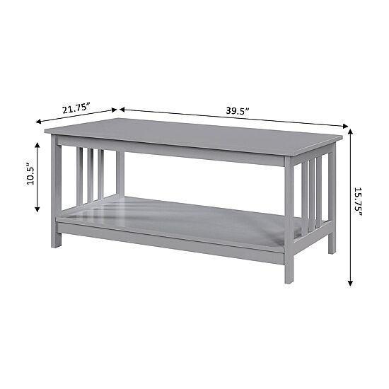Convenience Concepts Mission Living Room Collection Coffee Table