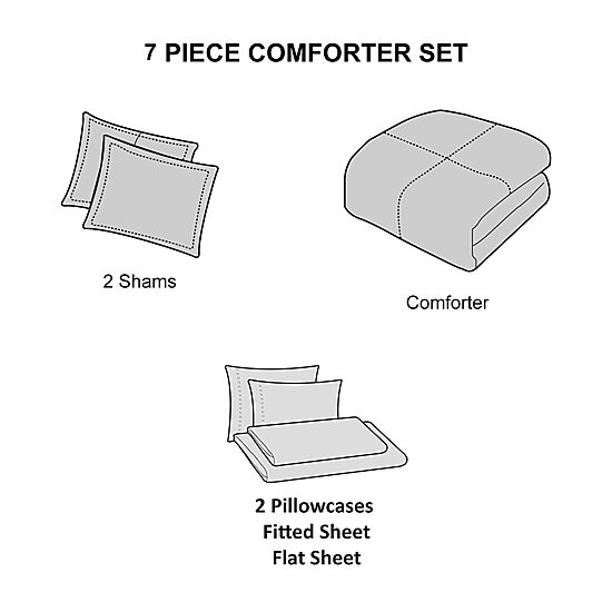 Stratford Park Jevan 7-pc. Complete Bedding Set with Sheets