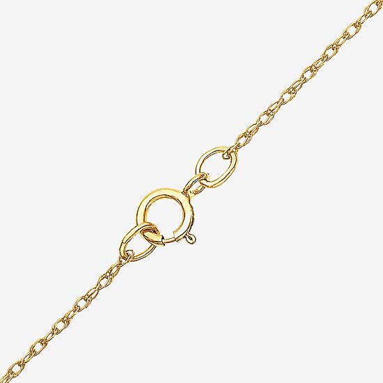 Girls 14K Gold 15 Inch Pendant Necklace