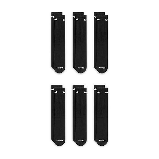 Nike Everyday Plus Cushioned Unisex 6 Pair Crew Socks