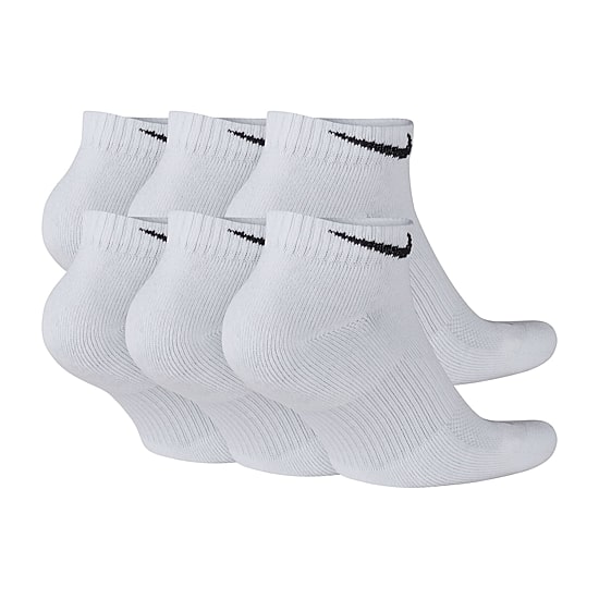 Nike Everyday Plus Cushioned Unisex Adult Breathable Multi-Pack 6 Pair Low Cut Socks