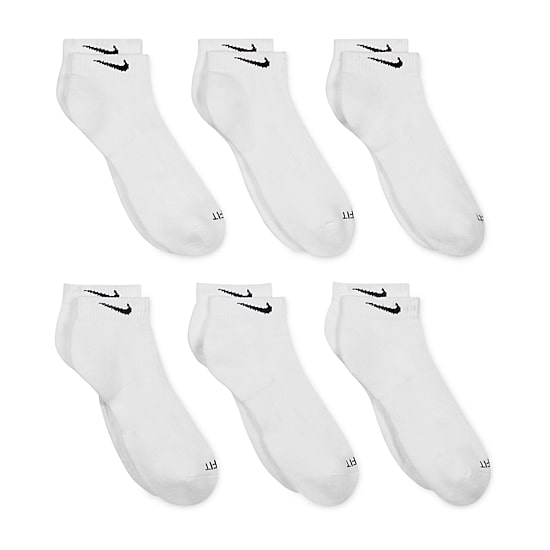 Nike Everyday Plus Cushioned Unisex Adult Breathable Multi-Pack 6 Pair Low Cut Socks