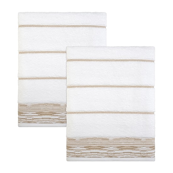 Nicole Miller Sydney 2-pc. Geo Linear Bath Towel