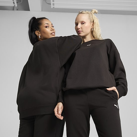PUMA Womens Crew Neck Long Sleeve Sweatshirt