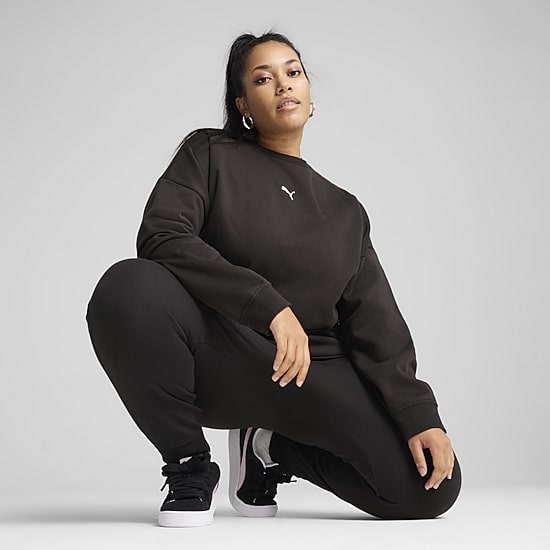 PUMA Womens Crew Neck Long Sleeve Sweatshirt