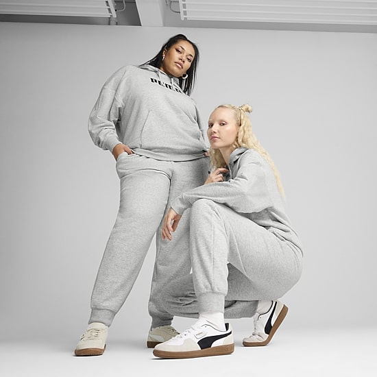Puma Womens Mid Rise Cuffed Jogger Sweatpants