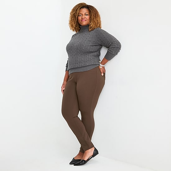 St. John's Bay Womens Plus Skinny Pull-On Pant