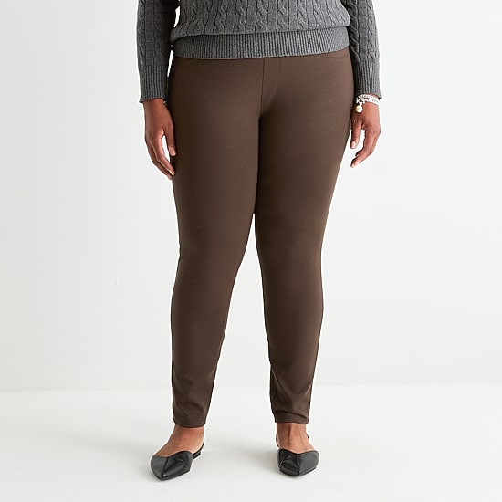 St. John's Bay Womens Plus Skinny Pull-On Pant