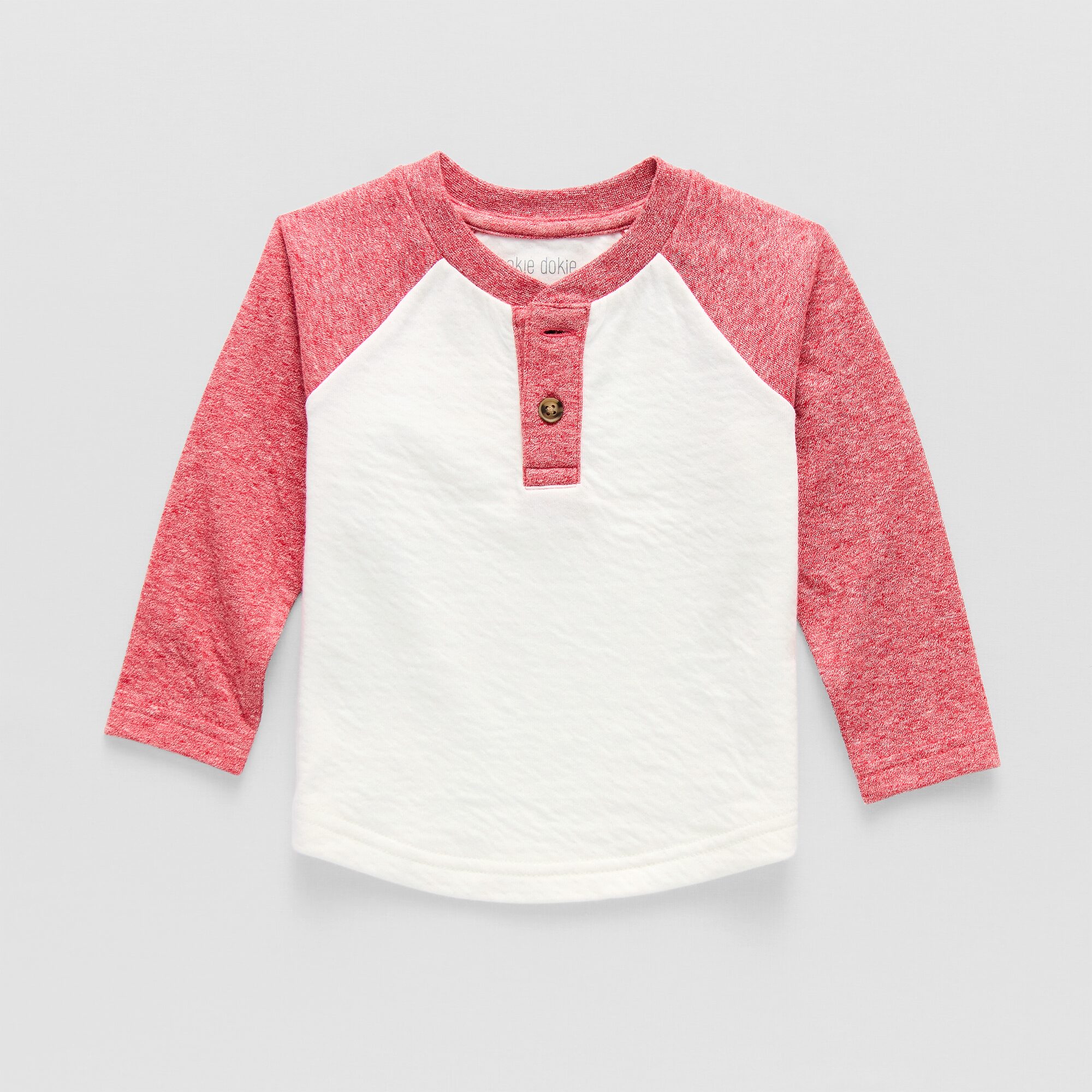 Okie Dokie Baby Boys Long Sleeve Regular Fit Henley Shirt
