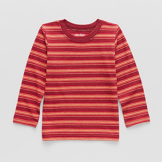 Okie Dokie Toddler & Little Boys Crew Neck Long Sleeve T-Shirt