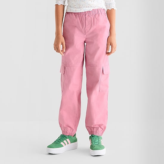 Thereabouts Cargo Little & Big Kid Girls Cuffed Relaxed Fit Jogger Pant