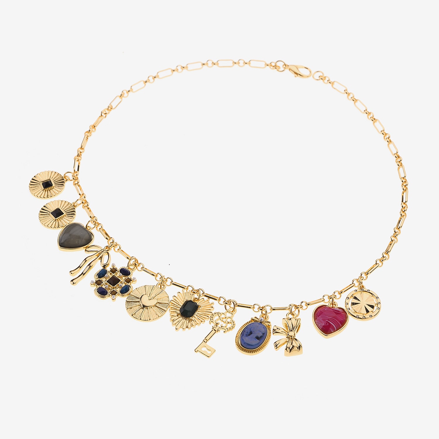 Bijoux Bar Womens 16 Inch Chain Necklace