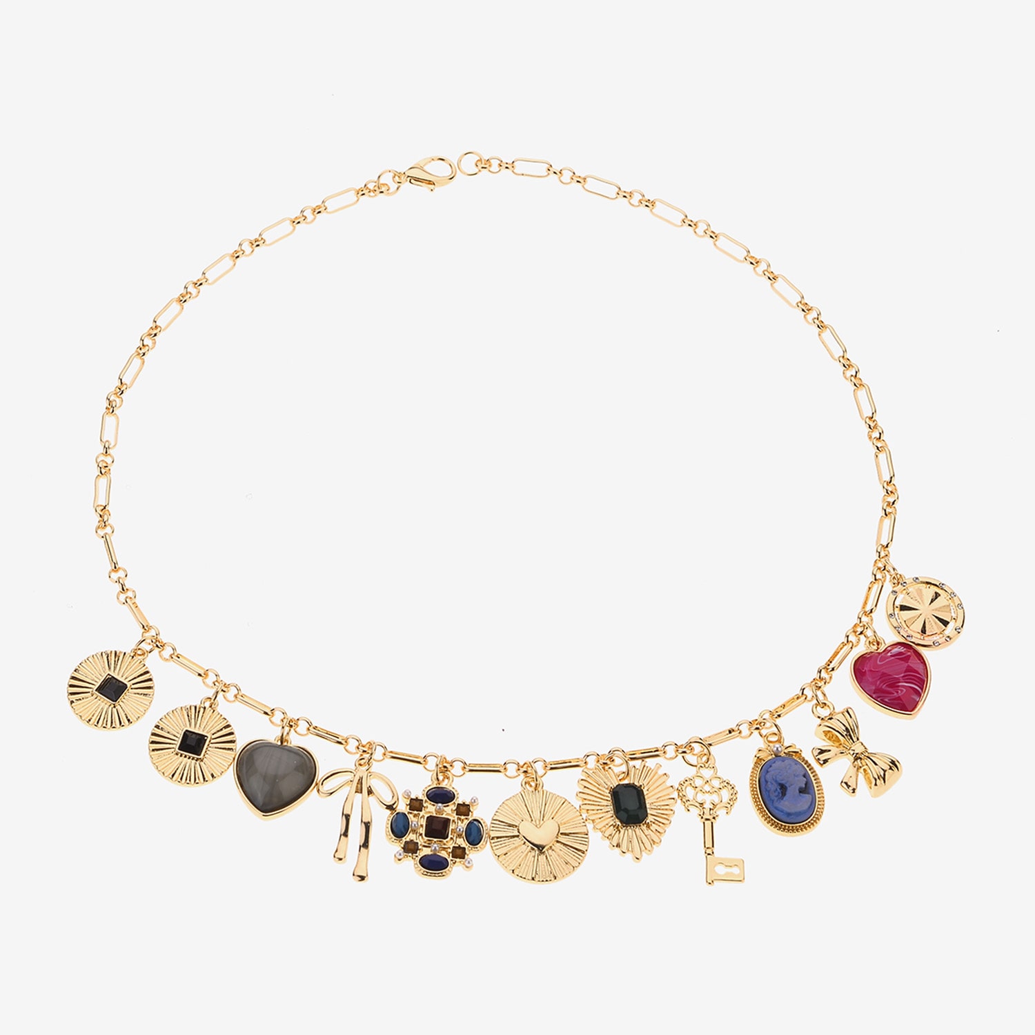 Bijoux Bar Womens 16 Inch Chain Necklace
