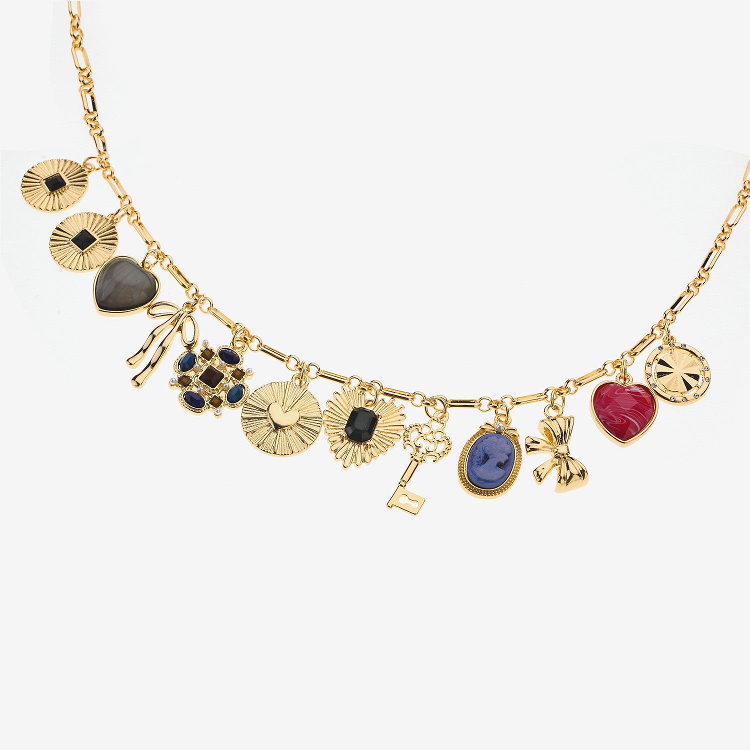 Bijoux Bar Womens 16 Inch Chain Necklace