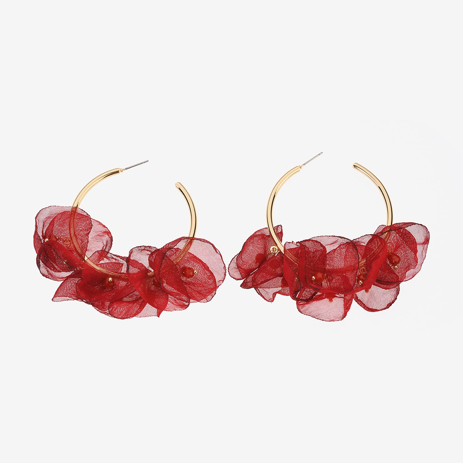 Bijoux Bar Womens 2 Inch Hoop Earrings