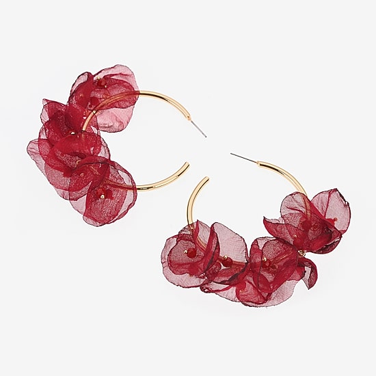 Bijoux Bar Womens 2 Inch Hoop Earrings